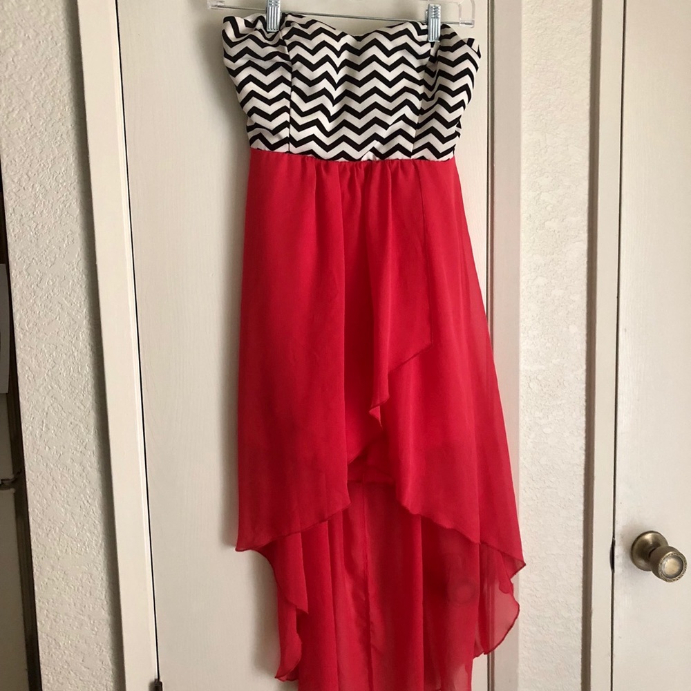 Strapless High-Low Dress (Medium)